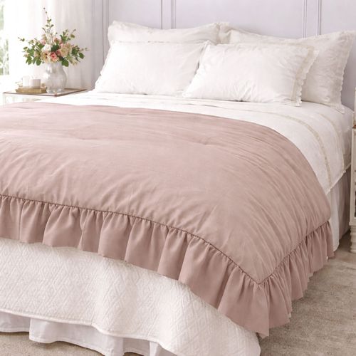 Piecera Piqué Vuelos Nude 90x220cm