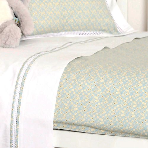 Plumón Bebé Estampado Sarita Celeste Cuna