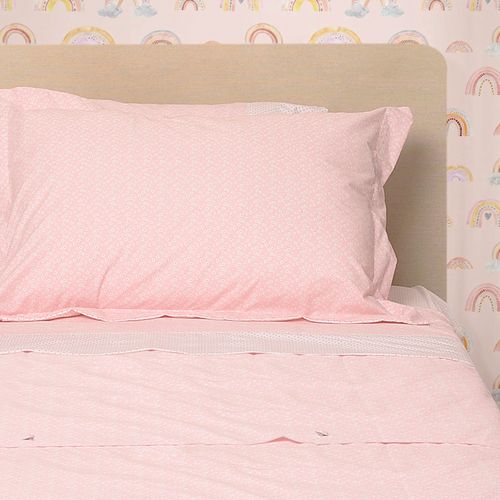 Funda Estampada Liberty Rosa 220 Hilos 50x70cm