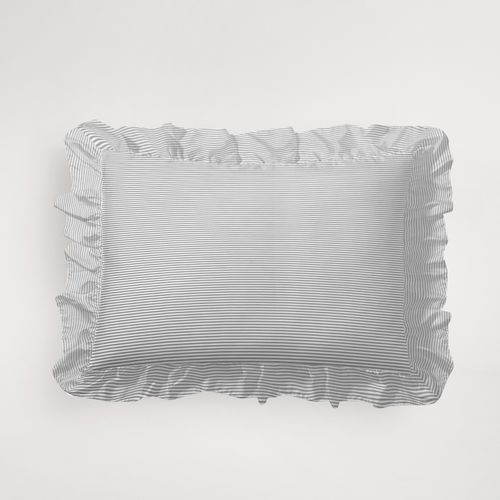 Cojín Básico Rayas Piqué Gris 30x45cm
