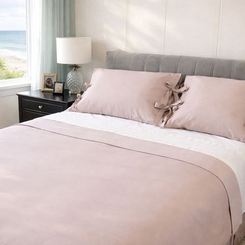 Cubreplumón Básico Reversible Piqué Nude