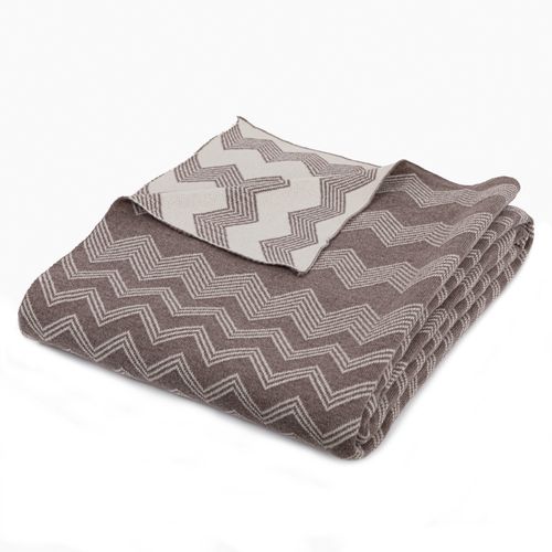 Manta Tejida Taupé Café 170x130cm