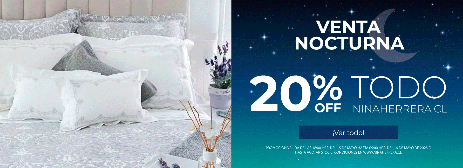 Venta Nocturna Nina Herrera - Productos y Decoración para el Hogar.