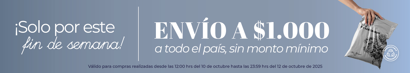 Envío a $1.000